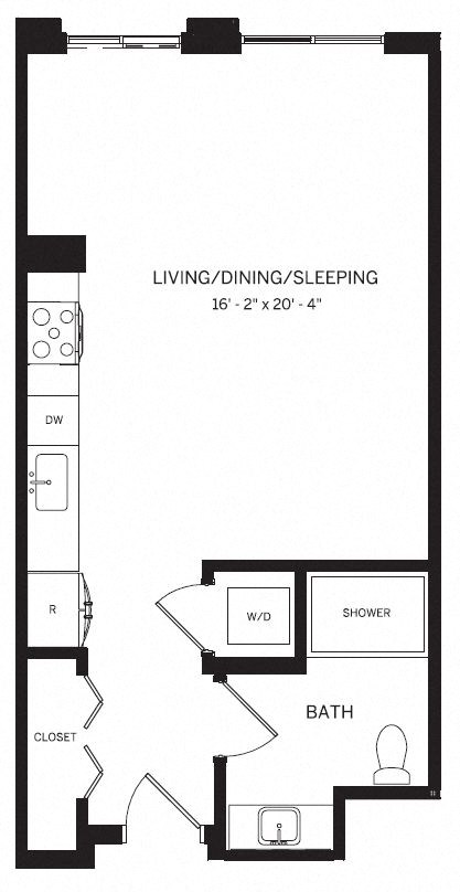 E6 Studio Apartment at AVE Phoenix Sky, Phoenix, Arizona