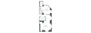 A1 Floor Plan at The Franklin Residences, Pennsylvania, 19107