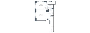 A11 Floor Plan at The Franklin Residences, Pennsylvania, 19107