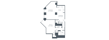A2 Floor Plan at The Franklin Residences, Pennsylvania, 19107