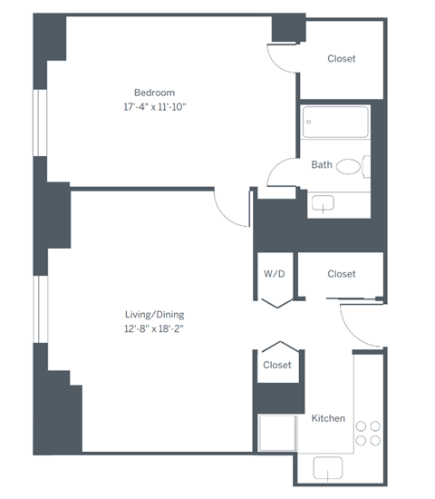 A4 Floor Plan at The Franklin Residences, Pennsylvania, 19107