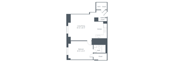 A5 Floor Plan at The Franklin Residences, Pennsylvania, 19107