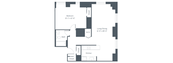 A6 Floor Plan at The Franklin Residences, Pennsylvania, 19107