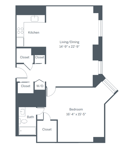 A8 Floor Plan at The Franklin Residences, Pennsylvania, 19107