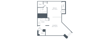 E1 Floor Plan at The Franklin Residences, Pennsylvania, 19107