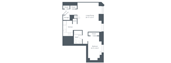 E2 Floor Plan at The Franklin Residences, Pennsylvania, 19107