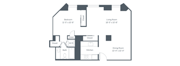 E3 Floor Plan at The Franklin Residences, Pennsylvania, 19107