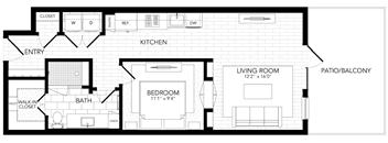 PVA13 Floor Plan at AVE Paradise Valley, Phoenix Arizona