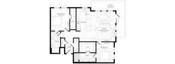 PVB20 Floor Plan at AVE Paradise Valley, Arizona, 85032