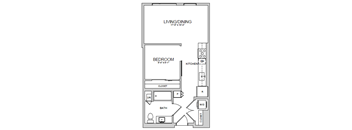 A1 Floor Plan at AVE Santa Clara, Santa Clara