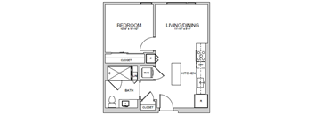 A3 Floor Plan at AVE Santa Clara, Santa Clara, CA 95054