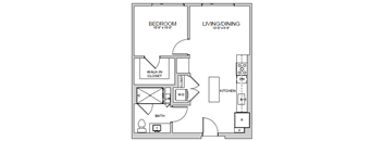 A4 Floor Plan at AVE Santa Clara, California, 95054