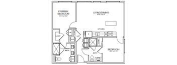 B3 Floor Plan at AVE Santa Clara, Santa Clara, 95054