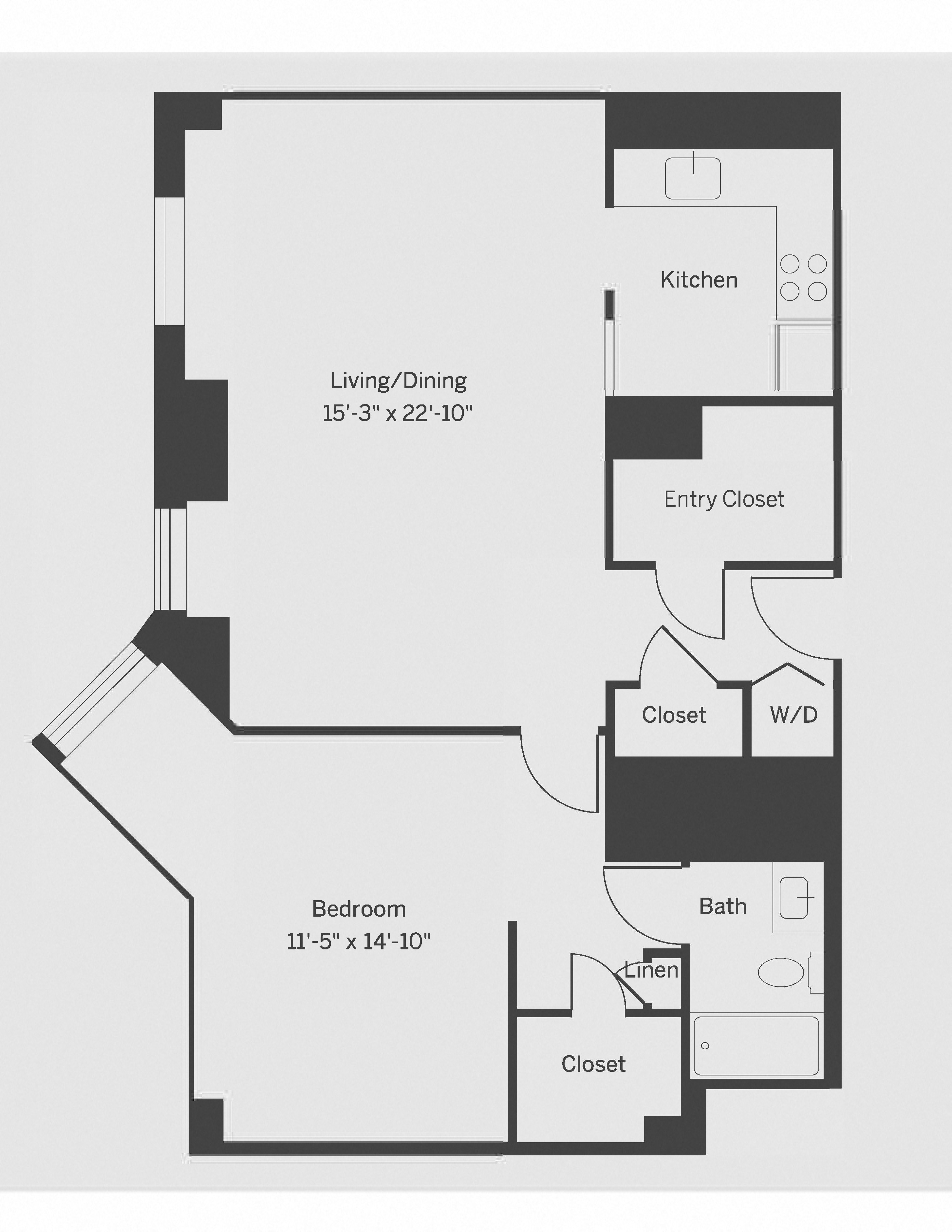 A9 Floor Plan at The Franklin Residences, Pennsylvania