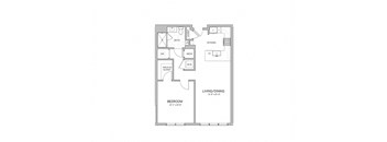 1 Bedroom - a12 Floor Plan at AVE Blue Bell, Blue Bell, Pennsylvania