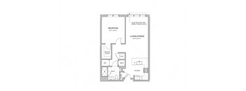 1 Bedroom - a15 Floor Plan at AVE Blue Bell, Blue Bell, PA