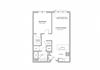 1 Bedroom - a15 Floor Plan 1 Bedroom - a15 Floor Plan at AVE Blue Bell, Blue Bell, PA