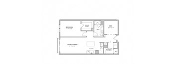 1 Bedroom - a26d Floor Plan at AVE Blue Bell, Blue Bell, PA, 19422