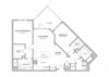 2 Bedroom - b12 Floor Plan 2 Bedroom - b12 Floor Plan at AVE Blue Bell, Blue Bell, 19422