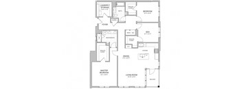 2 Bedroom - b24d Floor Plan at AVE Blue Bell, Blue Bell, 19422