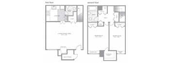 B1 Floor Plan at Blue Bell Villas, Blue Bell, Pennsylvania