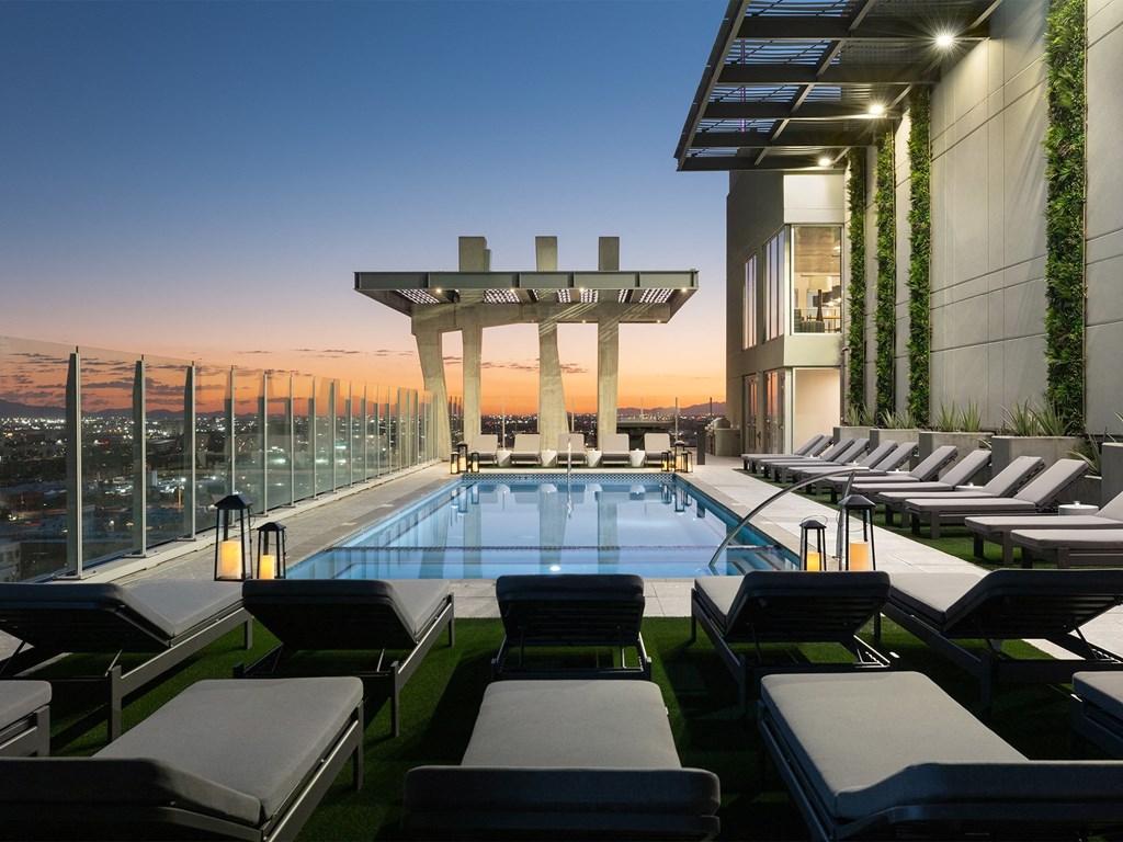 Poolside Sundeck at AVE Phoenix Sky, Phoenix, AZ, Arizona , 85003