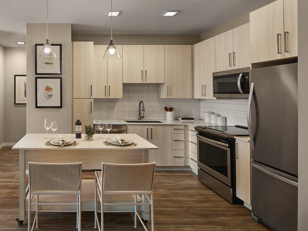 Fully Equipped Kitchen at AVE Tampa Riverwalk, Tampa, Florida