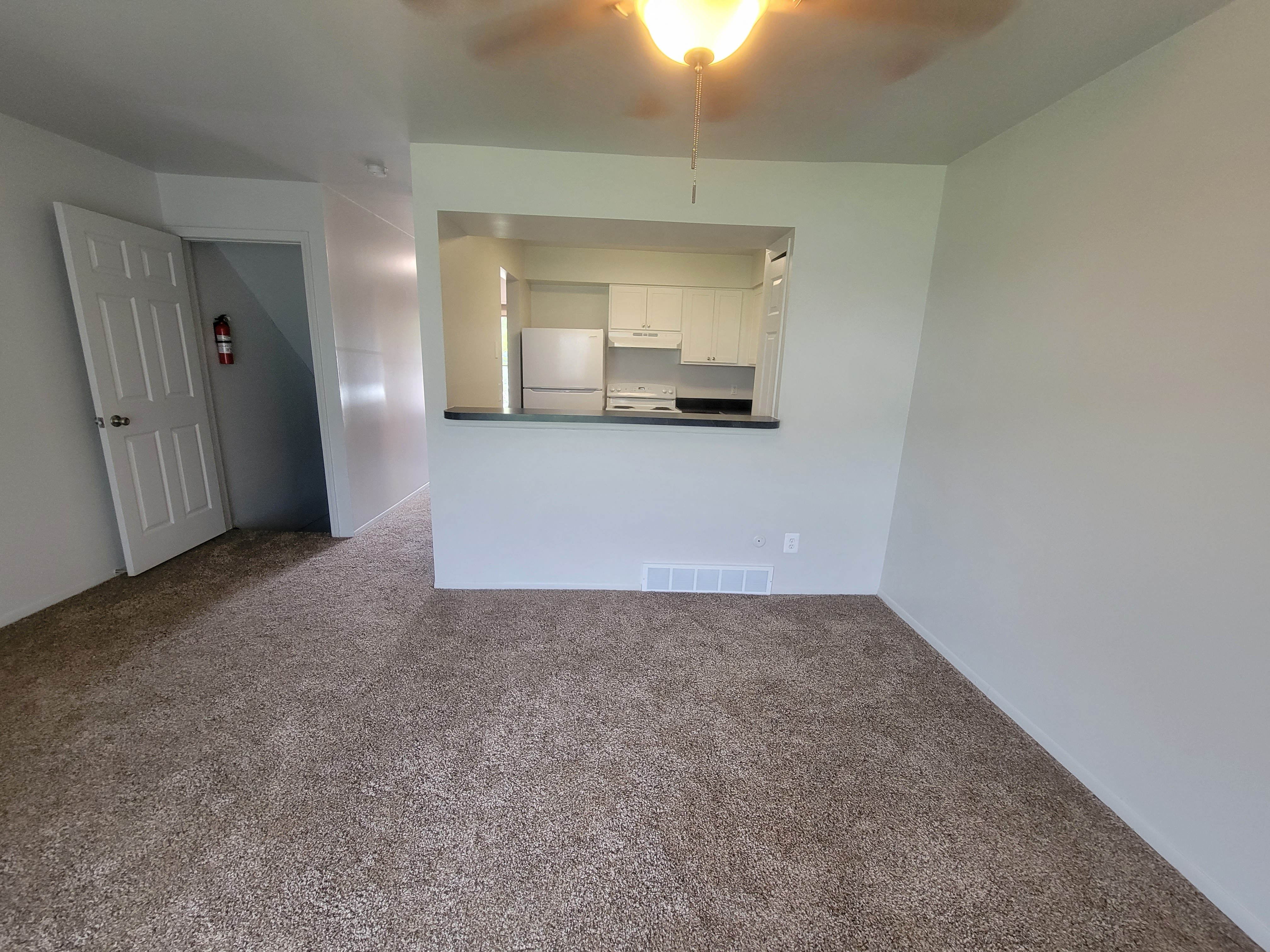 2 Bed- Living Room with Kitchen View