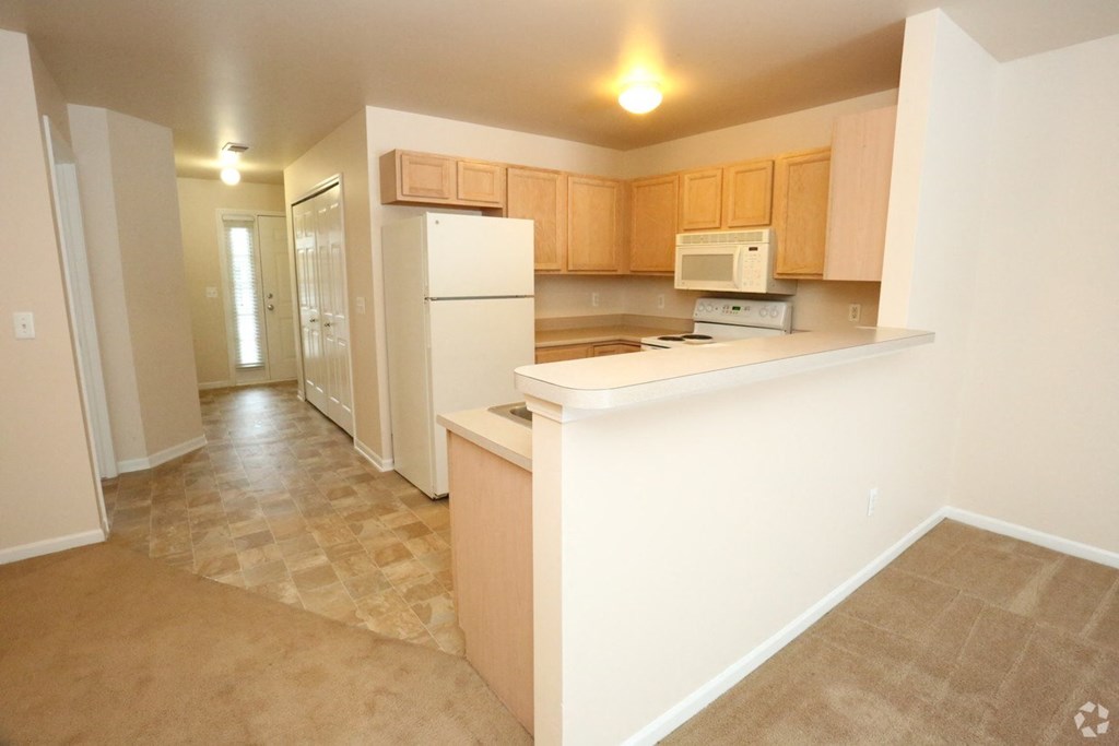 Two Bedroom Lower Entrance Way & Kitchen