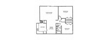 an illustration of a floor plan with bedrooms and bathrooms