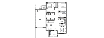 Two Bedroom, One Bath