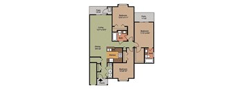 three bedroom two bath lower level unit