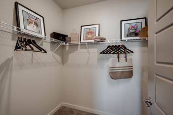 spacious walk in closet with decor at The Augustan, Georgia, 30901