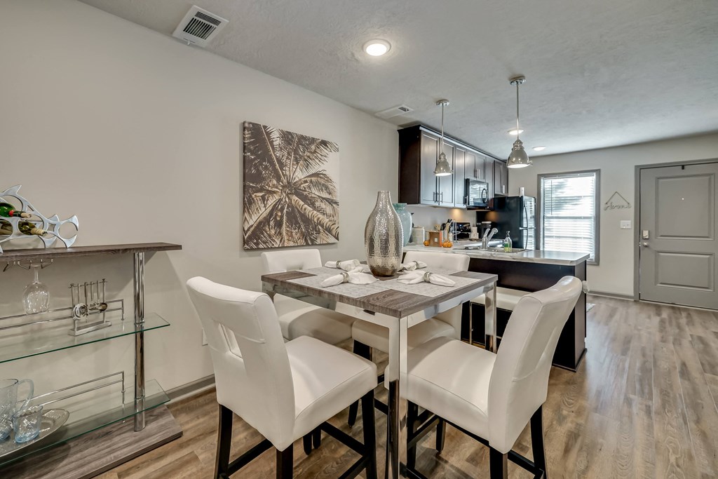 an open kitchen and dining room at Forest Hills Racquet Club, Augusta, Georgia