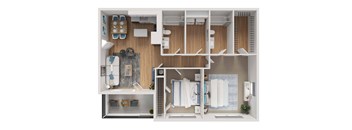2 Bed 2 Bath Floorplan E at Sterlington, Grovetown, 30813  