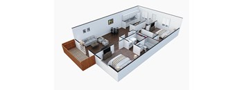 2 bed 2 bath A at Sanctuary Apartments & Townhomes, Georgia, 30909