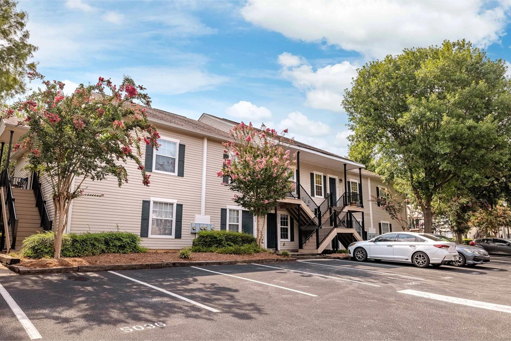 Sanctuary apartment with parking lot