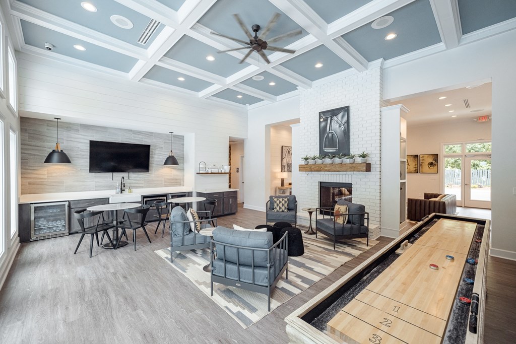 Clubhouse With Shuffleboard at Helena Springs, Georgia
