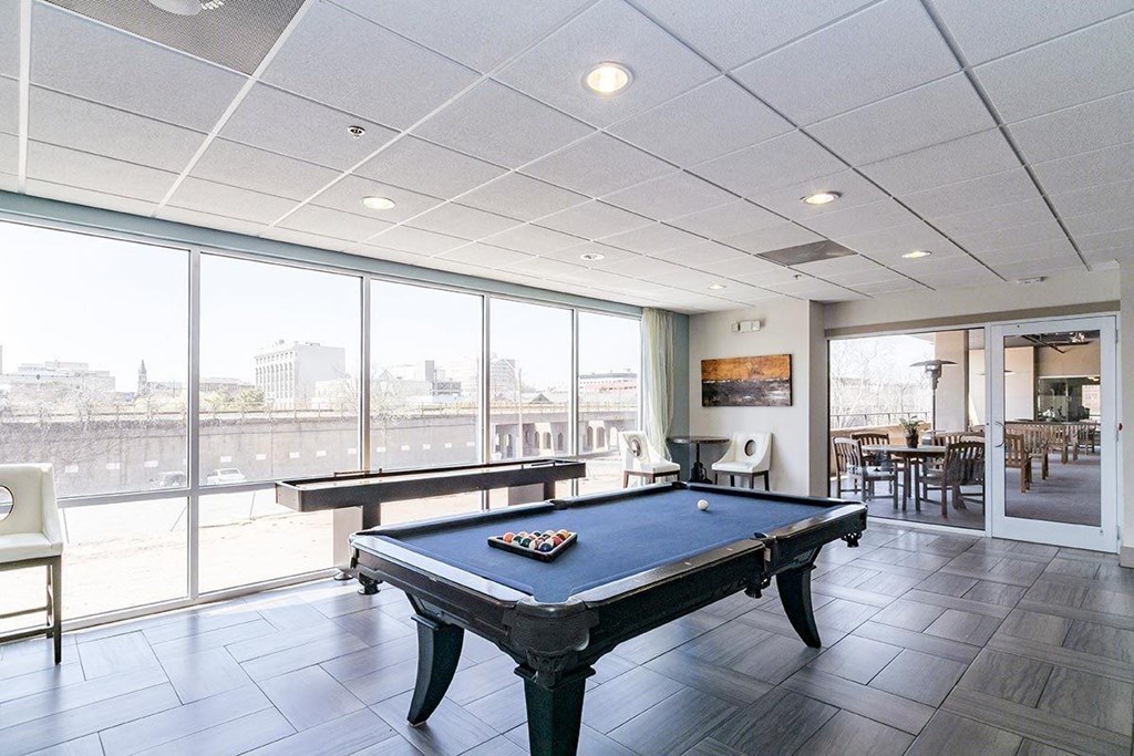 Billiards Table In Clubhouse at The Maywood, Oklahoma