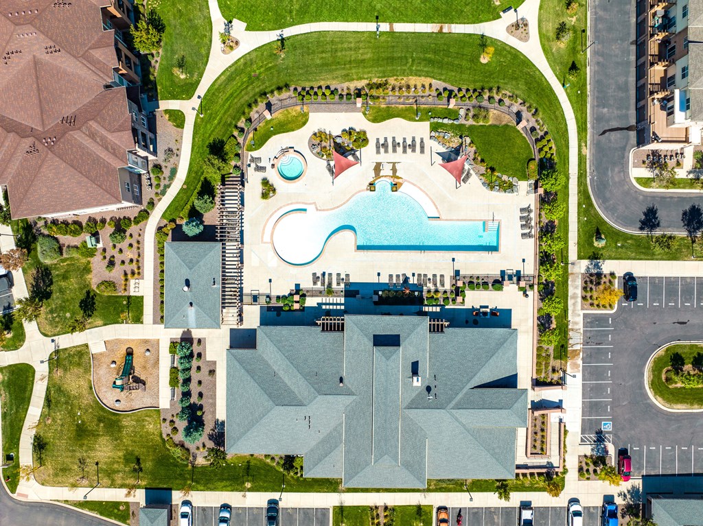 Aerial View Of Pool at Arbour Commons, Westminster, CO, 80023