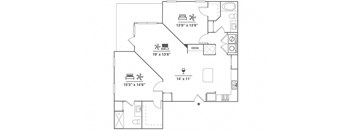 B3 Floor Plan at Cue Luxury Apartments, Texas, 77433