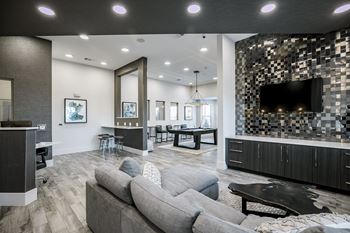 Community Clubhouse at Cue Luxury Apartments, Cypress, Texas