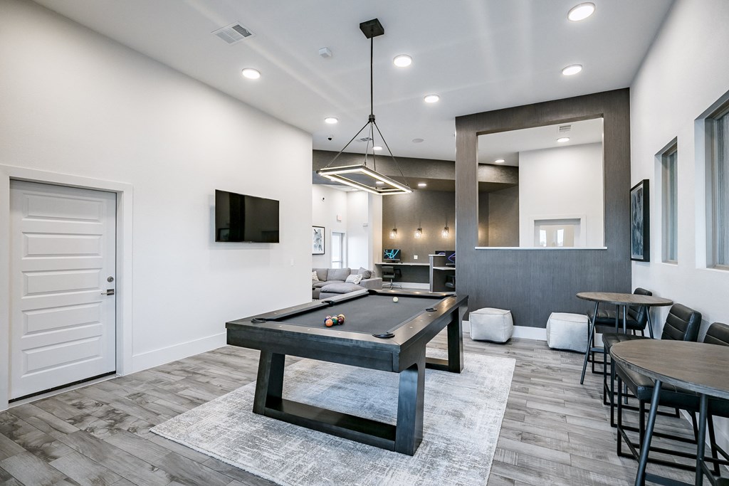 Clubhouse at Cue Luxury Apartments, Cypress, Texas