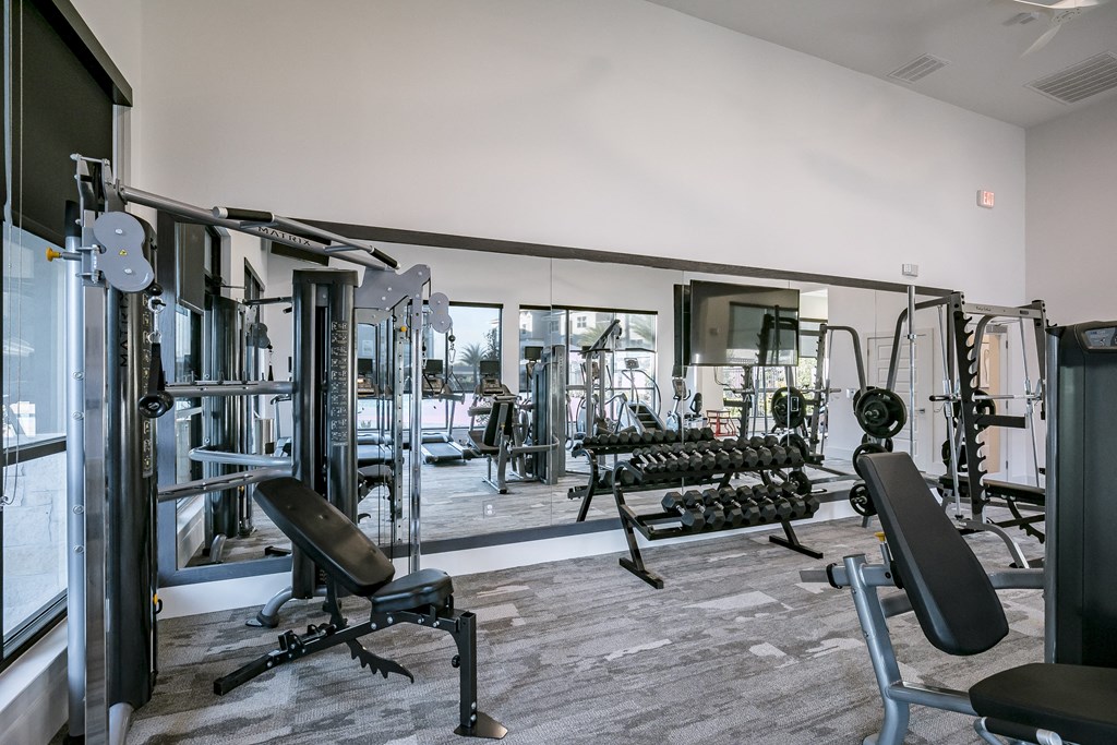 State Of The Art Fitness Center at Cue Luxury Apartments, Cypress, 77433
