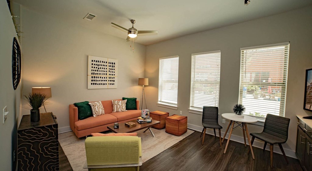 Spacious Living Room at The Collective NoDa, North Carolina, 28205