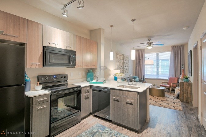 Fully Equipped Kitchen at The Maywood, Oklahoma City, OK