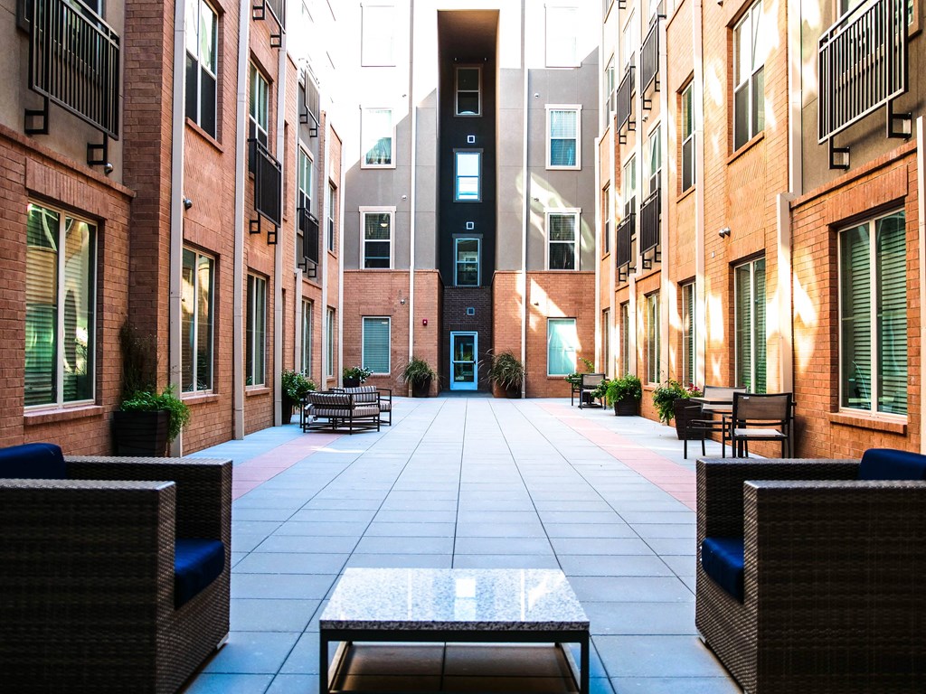 Spacious Courtyard at The Maywood, Oklahoma