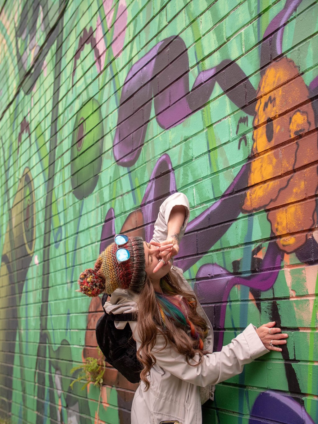 Artistic Wall Background at The Collective NoDa, Charlotte