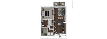 The Axle Floor Plan at The Maywood, Oklahoma, 73104
