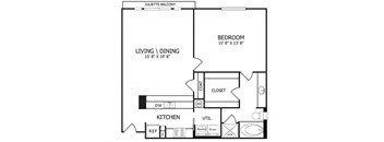 The Dylan Floor Plan at The Maywood, Oklahoma City